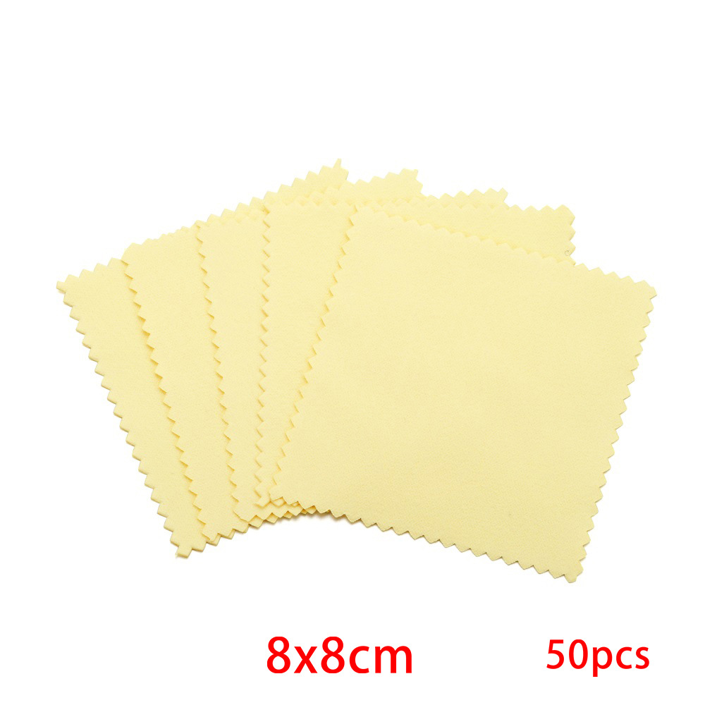 Picture of Jewelry Maintenance Square Marble Pattern Silver Wipe Double-sided Mirror Wipe Cloth Silver Gauze Suede Bright Silver Cloth