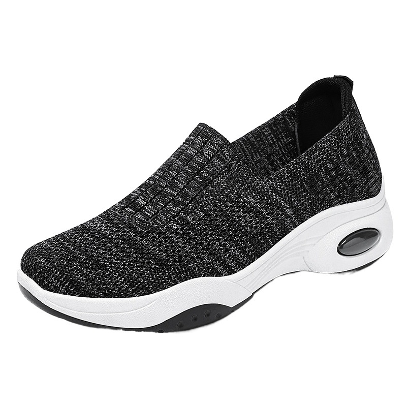 Foreign Trade Women's Shoes 2025 Summer Slip-On Large Size Cross-Border Flats Flats Casual Sports Shoes Women's Breathable Mesh Shoes