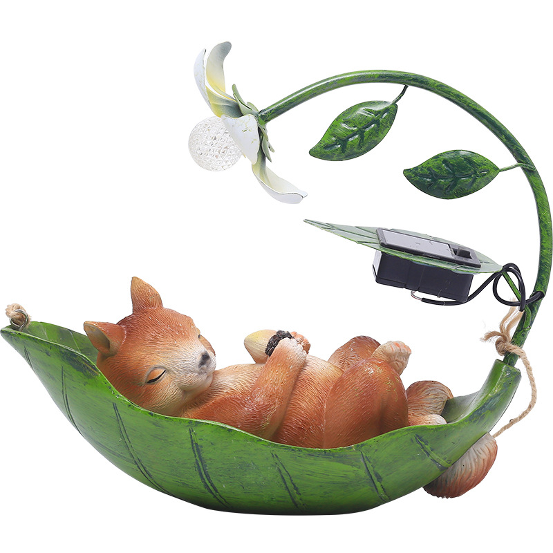 Picture of Cross-Border Decorative Animal Courtyard Solar Light Pastoral Entrance Garden Landscaping Outdoor Balcony Set Cat Pendant