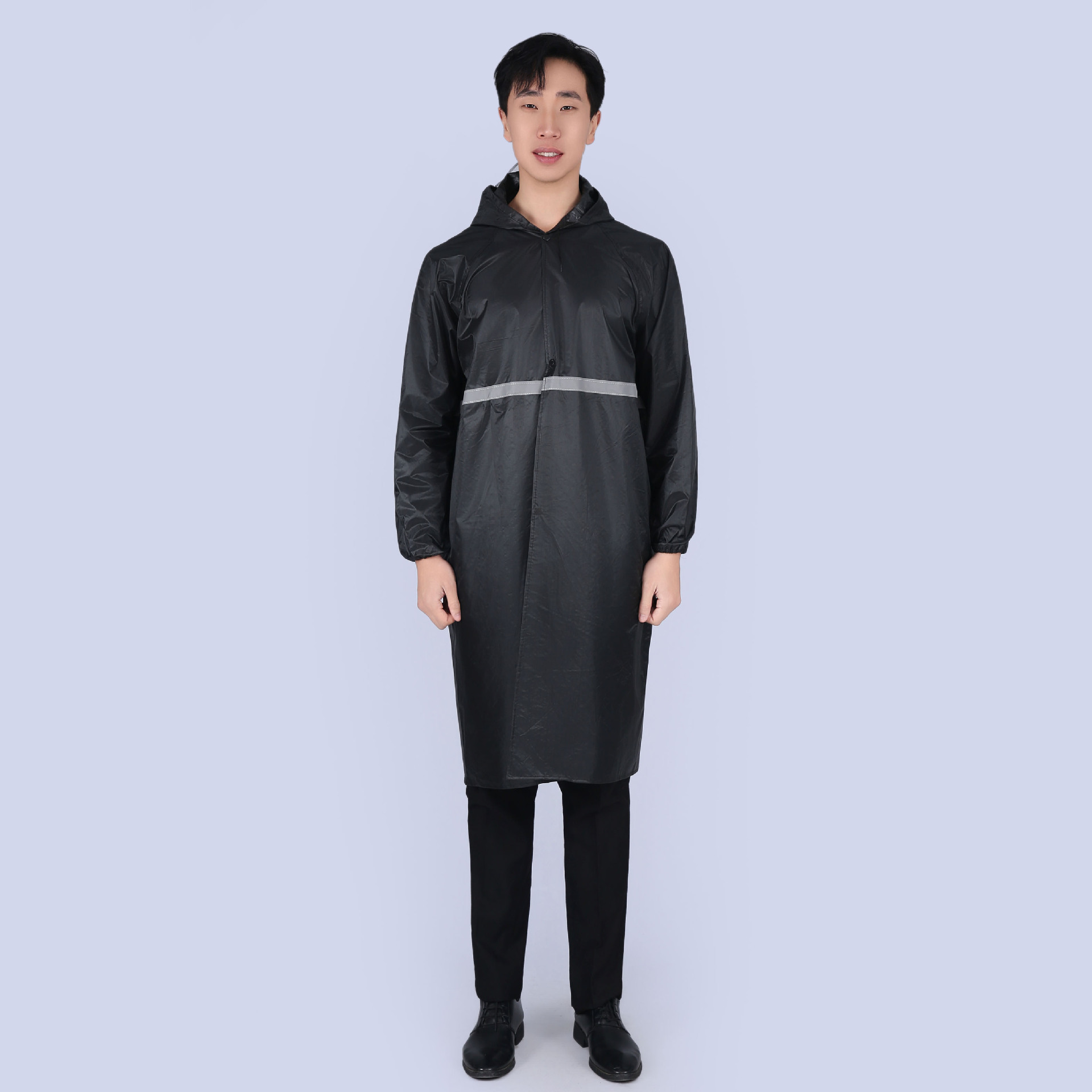 Picture of Raincoat conjoined body explosion-proof rain security guard duty electric car adult single man man woman lengthened sanitation hiking raincoat