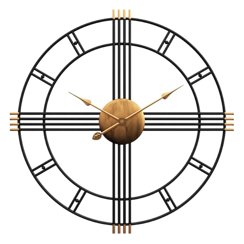 Amazon's Best Selling Modern Fashion Wall Clock Modern Living Room Clock Iron Silent Wall Clock European Style Iron Clock