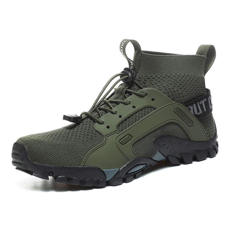 2024 Summer Amazon Cross-border New Outdoor Shoes Breathable Hiking Shoes Foreign Trade Hiking Wading Mesh Casual Shoes