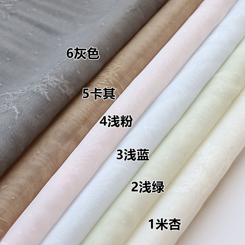 Picture of Spring and summer hollow burning flower rotten flower fabric national style children's clothing women's hanfu cheongsam thin polyester cotton fabric bouquet packaging