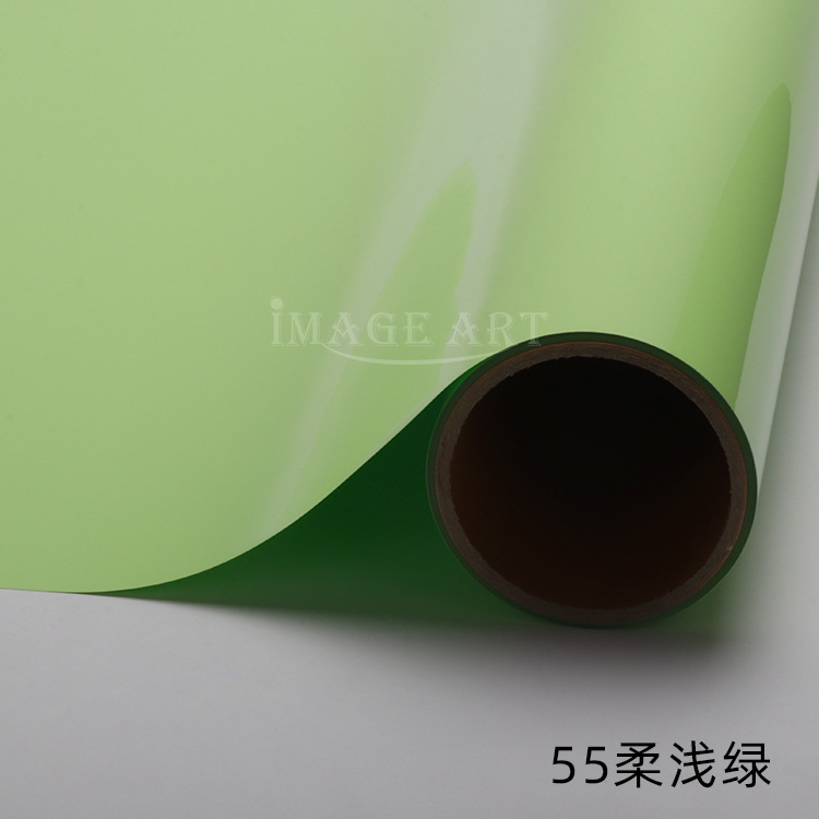 Picture of PU thermal transfer engraving film logo printing ordinary color engraving hot stamping film clothing T-shirt hot stamping film whole roll