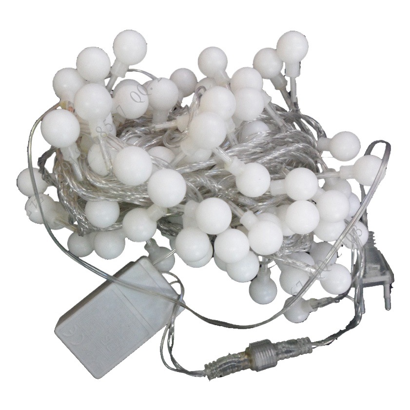 Led Solar String Lights Christmas Outdoor Camping Style Tent Canopy Wedding Decoration Star Lights Round Ball Lanterns