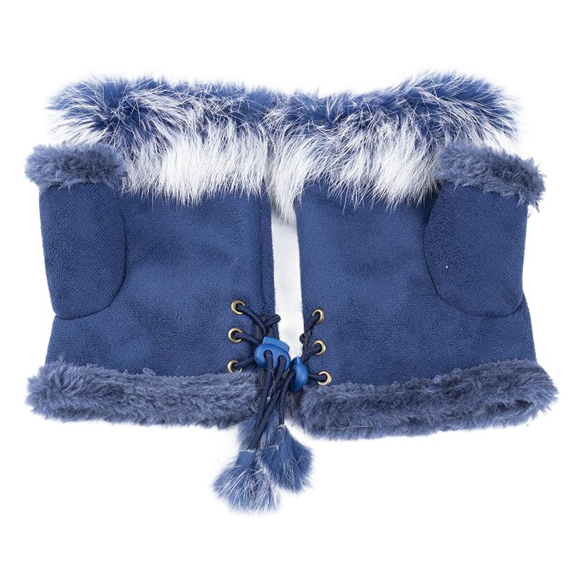 Frosted rabbit fur half finger gloves winter warm gloves computer sweet gloves real rabbit fur half finger gloves wholesale