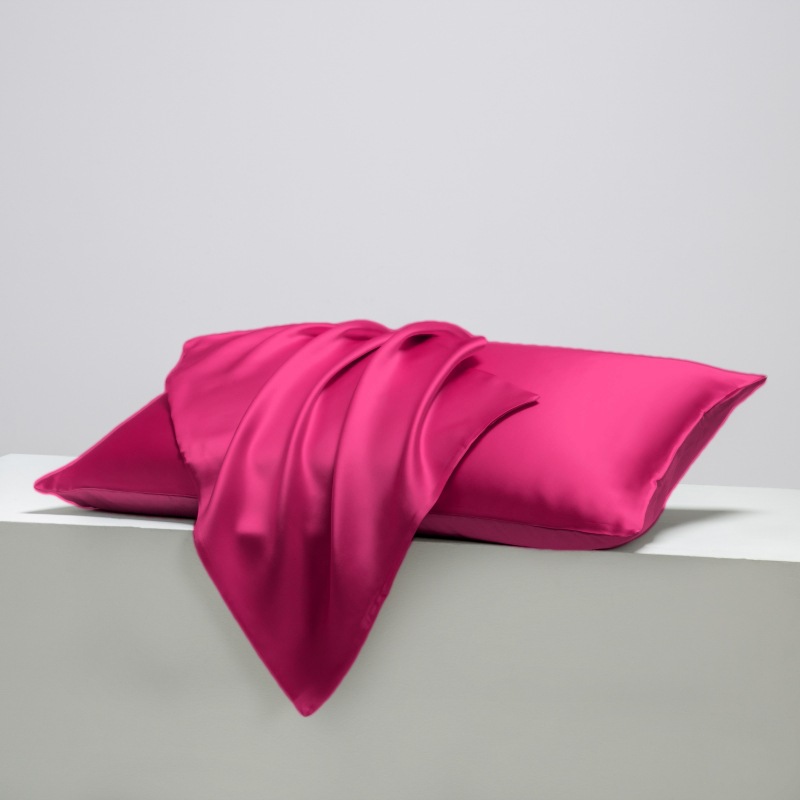 Picture of Foreign Trade Amazon Cross-Border Solid Color Satin Imitation Silk Pillowcase Silk Pillowcase Pocket Pillow