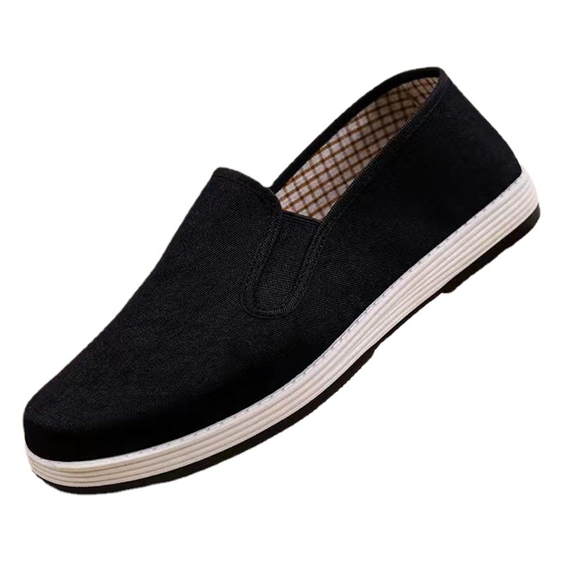 Old Beijing cloth shoes wholesale beef tendon sole cloth shoes military single men's black cloth shoes tire sole men's shoes canvas shoes