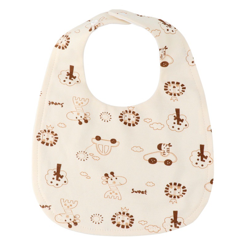 Baby Bib Slippery Towel Waterproof Baby Pure Cotton Anti-Spitting Water for Boys and Girls Children Dinner Bib Towel Thin Summer