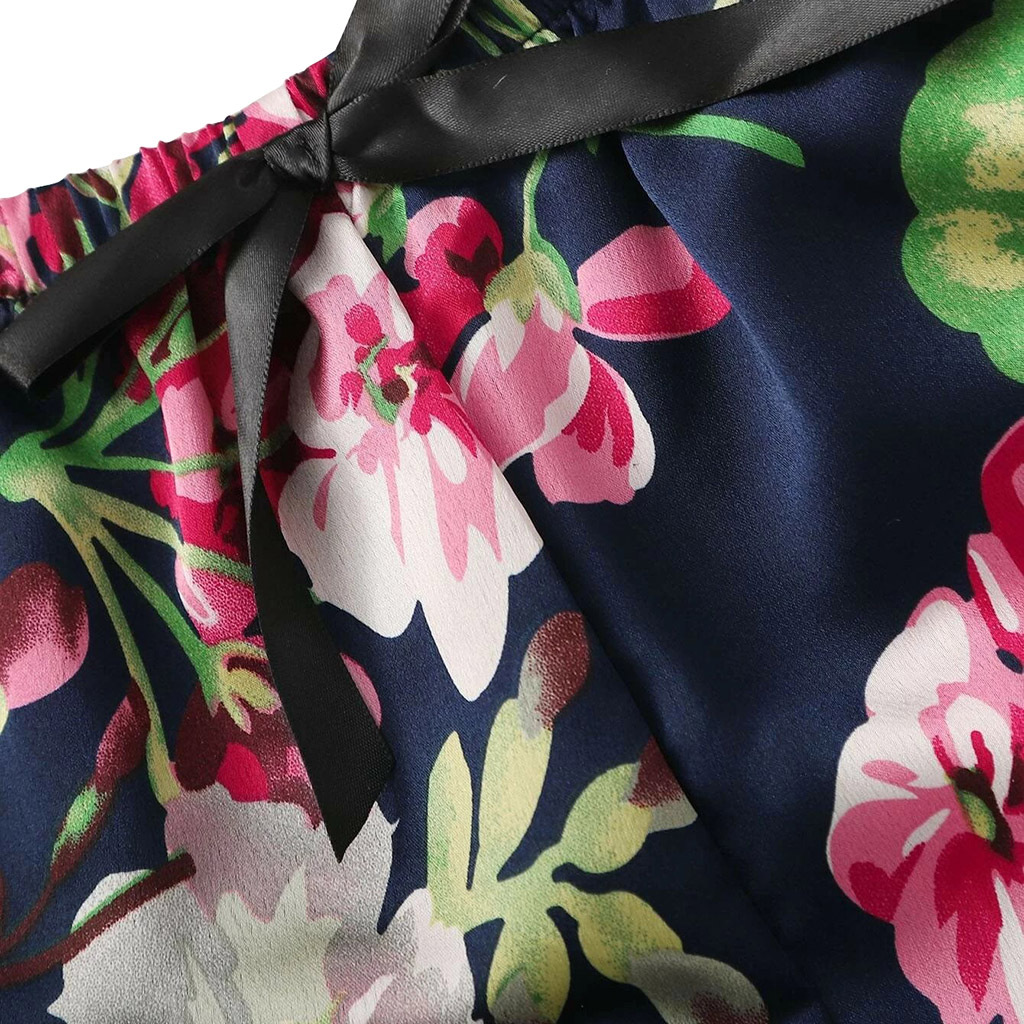 Picture of Amazon pajamas simulation home clothes ladies underwear nightgown ebay supply European and American manufacturers