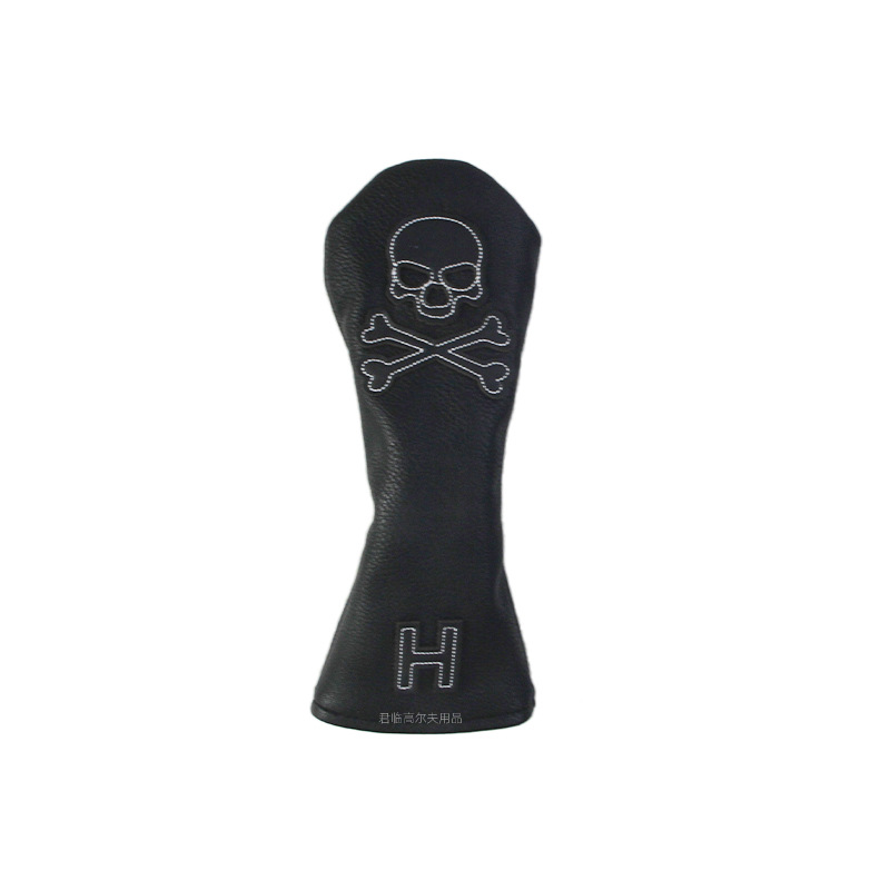 Picture of Golf patch skull full series club cover, waterproof fabric, plush inner pad for iron/wood/putter protective covers