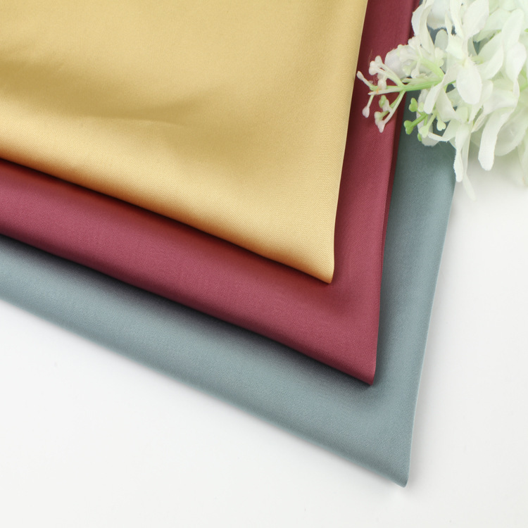 Picture of Imitation Acetate Fabric Double-Sided Satin Ultra-Soft Drape Polyester Slip Dress Fabric Wholesale Silky Drape