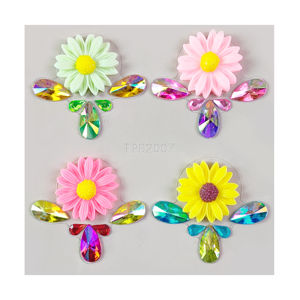 Picture of Eyebrow Diamond Paste Cross-border Face Diamond American Holiday Party Rhinestone Gem Paste Rainbow Eye Makeup Stage Makeup Tattoo Paste Diamond