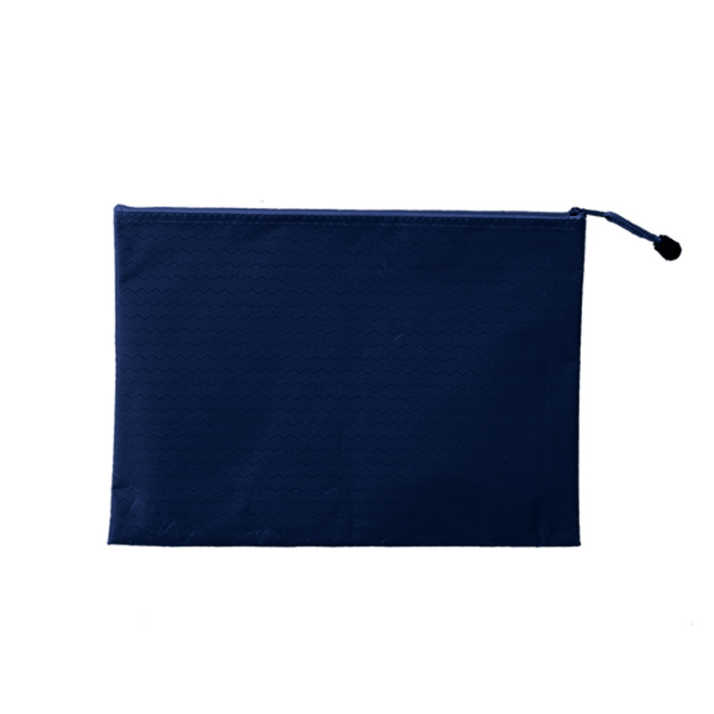 Picture of Oxford cloth football pattern zipper bag waterproof material file bag student tutorial bag a4 file bag printable logo