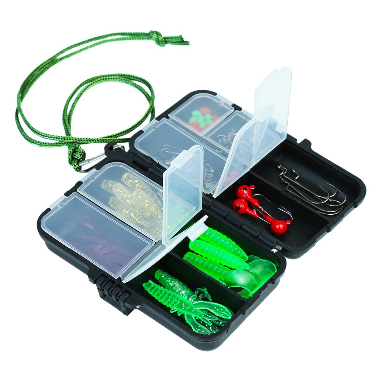 Luya fishing gear suit 2.1 m2.3m two sets of double rod wheel travel portable fishing fish full equipment wholesale cross-border