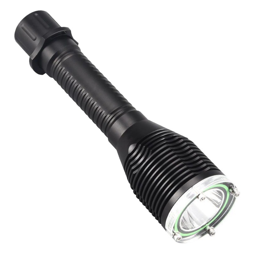 Cross-border new T40 flashlight amphibious charging fixed focus IPX8 professional diving shooting flashlight