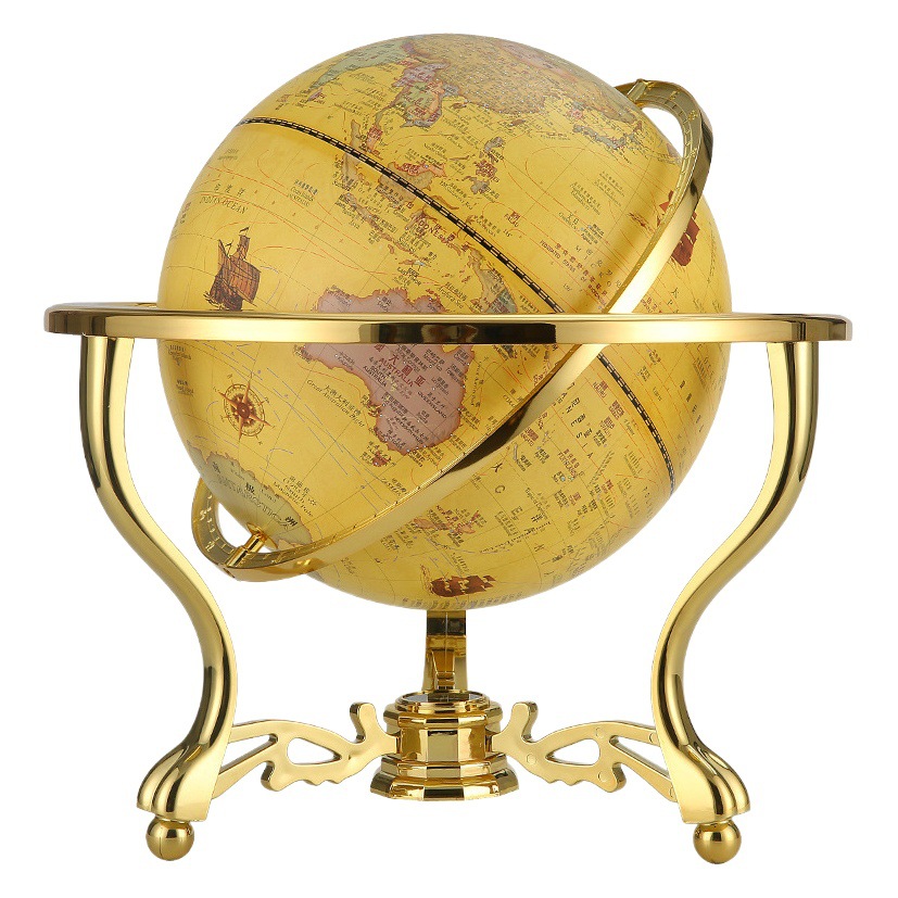 Vintage Study Desk Ornaments Crafts Antique Globe Opening Gifts Sand Table Object Vintage Globe