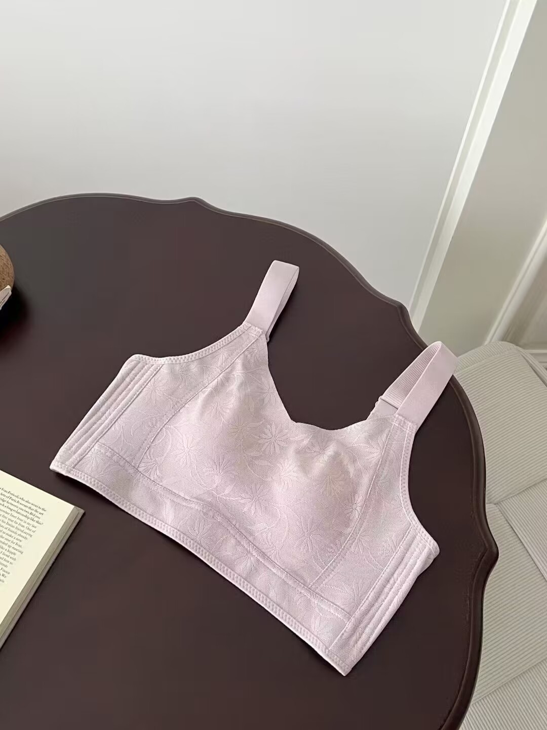 Picture of Ultra-thin cup big chest small underwear women's full Cup seamless push up breast collection anti-sagging rabbit ear cup bra
