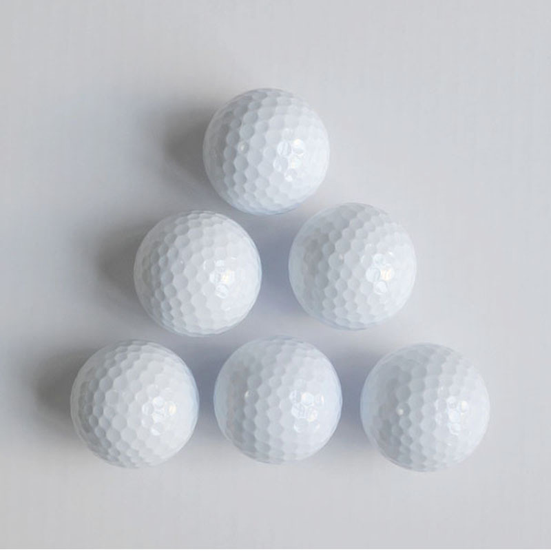 Picture of New golf brand new double-layer golf white ball two-layer practice ball color gift ball printable logo