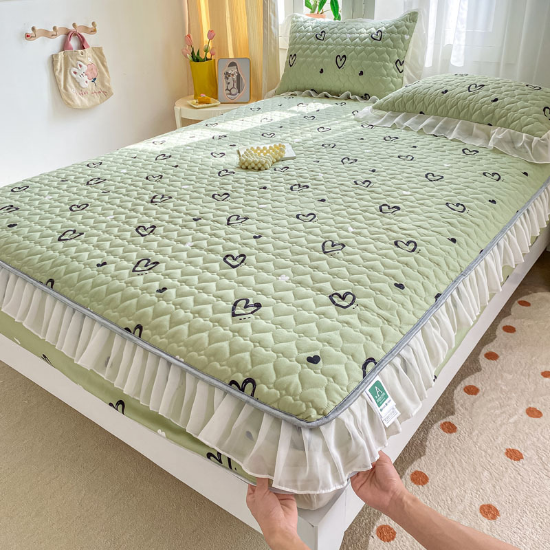 Picture of Class A Thickened Bed Cover Padded One-piece Bed Cover Nantong Hotel Simmons Mattress Protective Cover All-inclusive Non-slip Bed Sheet