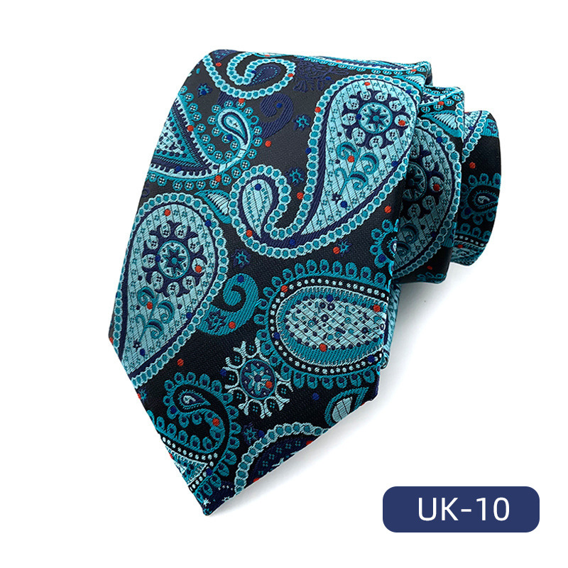 Picture of in stock wholesale men's tie polyester yarn-dyed jacquard fabric business formal wear casual fashion suit accessories