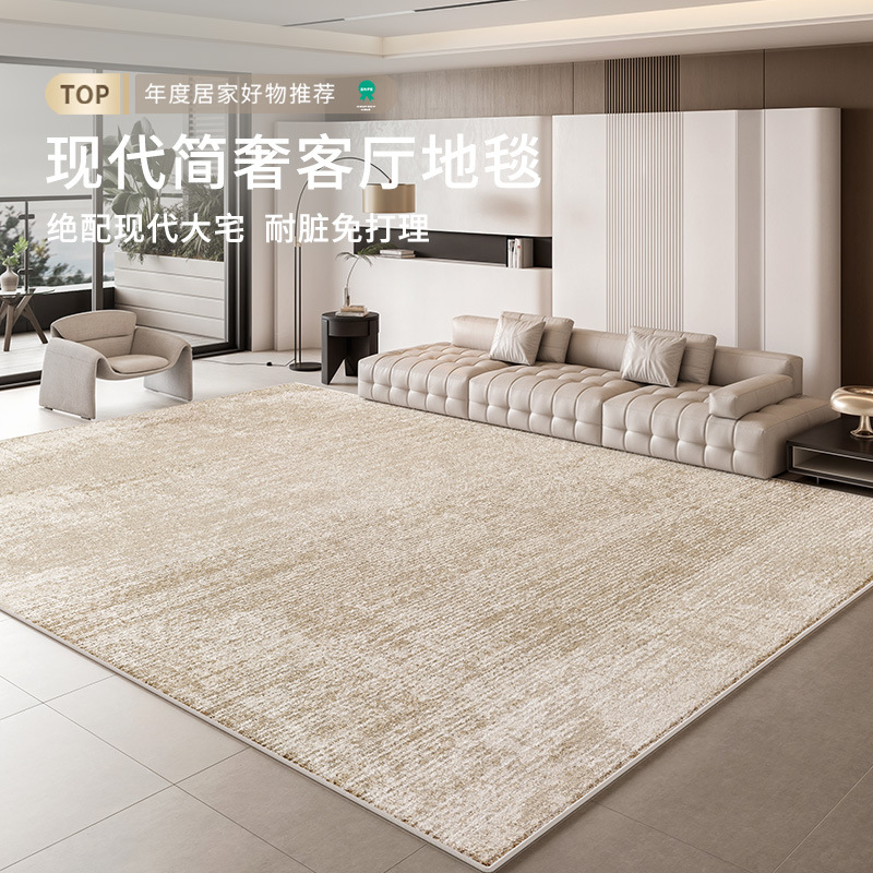 Carpet Living Room Light Luxury High-Level Wash-Free Waterproof 2025 New Bedroom Bedside Blanket Home Dirty Resistant Floor Mat