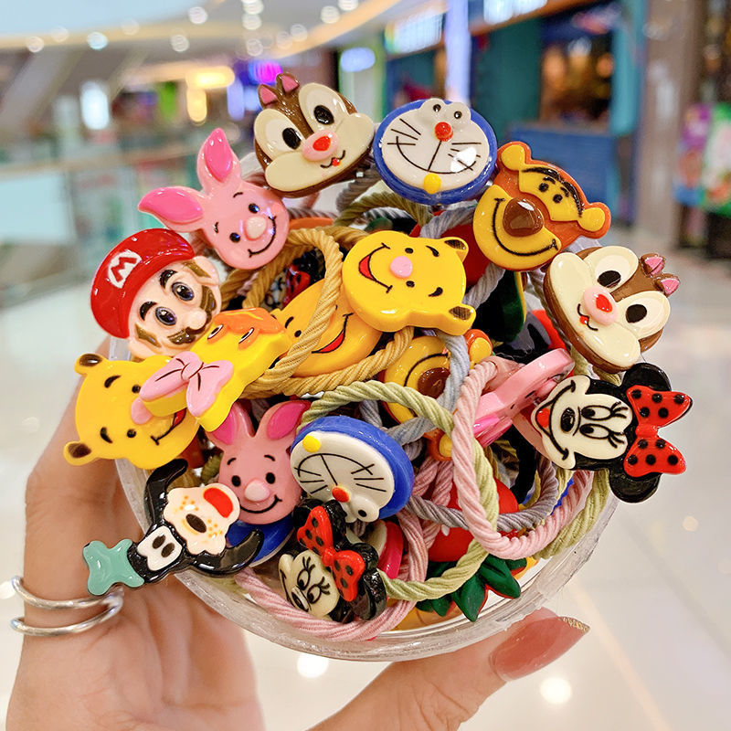 Picture of Children's hair rope hair ring does not hurt the hair of Korean baby girl rubber band hair rope headdress cute girl hair accessories