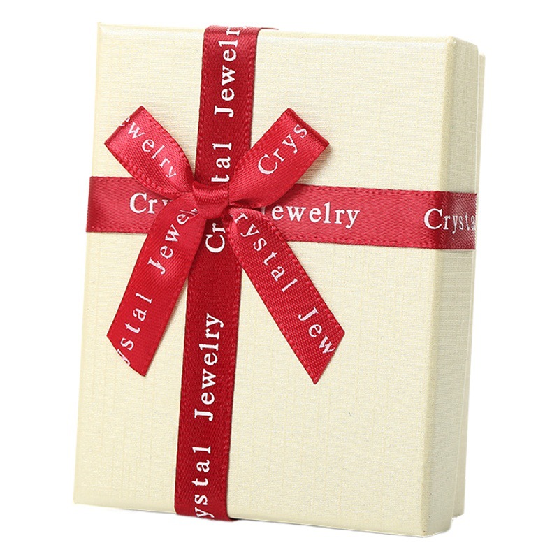 Birthday Gift Box Wholesale Jewelry Necklace Box Mother's Day Ring Box Jewelry Packaging Box Paper Bow Jewelry Box