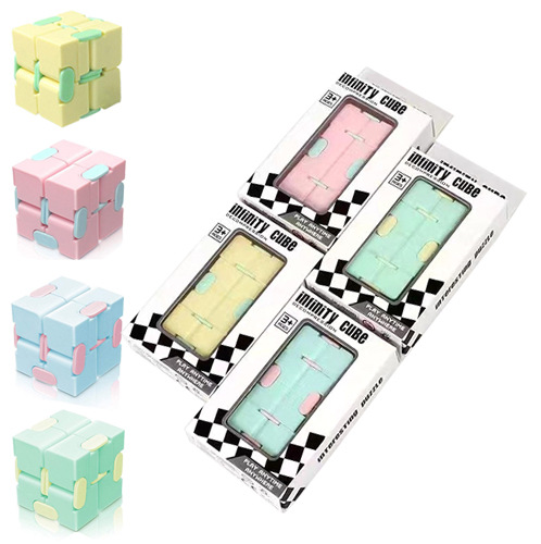 Cross-Border Infinite Rubik's Cube Variety Decompression Handy Gadget Second-Order Mini Pocket Flip Finger Cube Decompression Toy