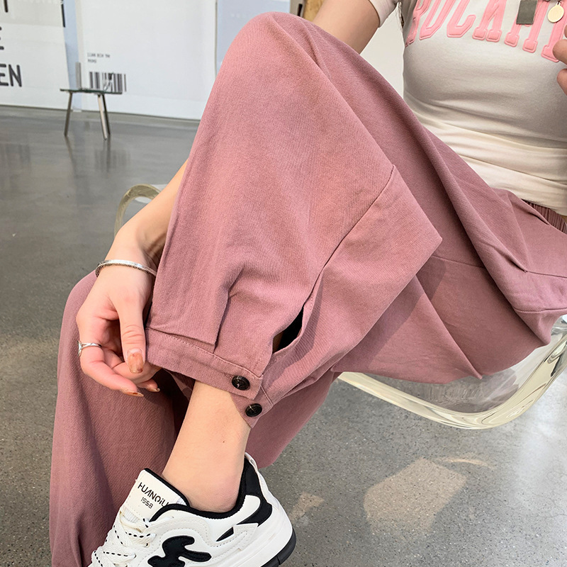 Autumn Harlan Pants Women's 2024 New Small Nine-point Radish Pants Casual Pear-shaped Body Bundle Foot Bloomers