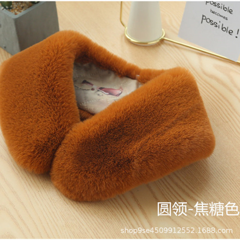 Picture of Amazon cross-border autumn and winter imitation rex rabbit fur collar scarf fur collar warm fur artificial fur scarf neck protection