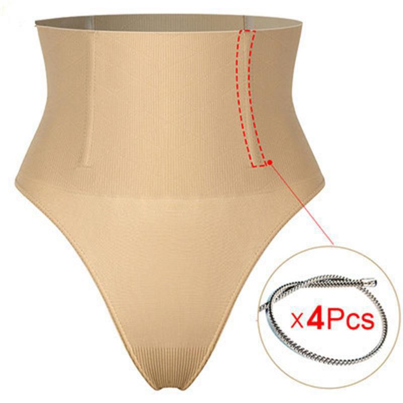 Picture of Seamless High-Waisted Thong Tummy Control Pants for Women Plus Size Body Shaping Pants Sexy Waist-Lifting Butt-Lifting Underwear European and American Cross-Border