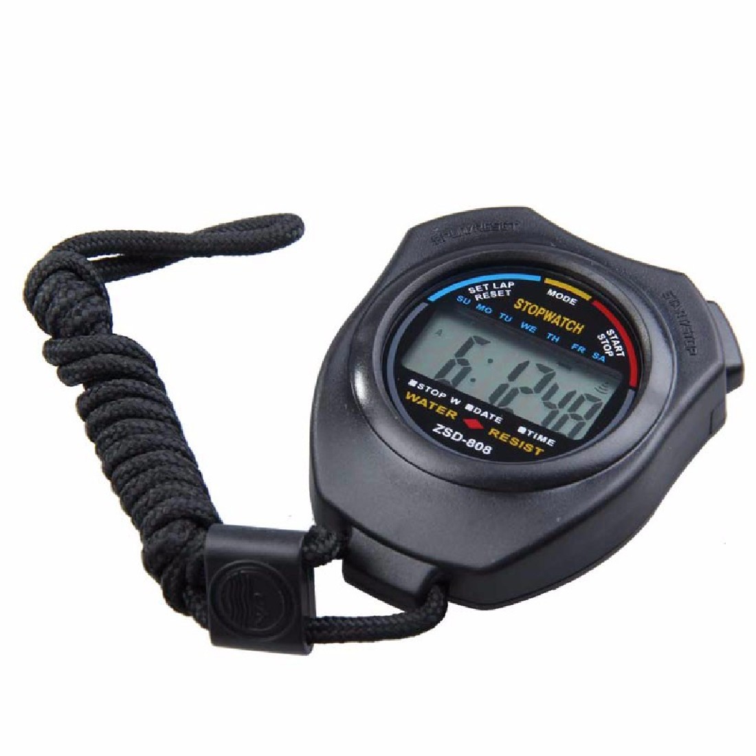 Picture of 808 Stopwatch Timer Two Running Watch Referee Sports Fitness Equipment Digital Watch Waterproof Digital Stopwatch
