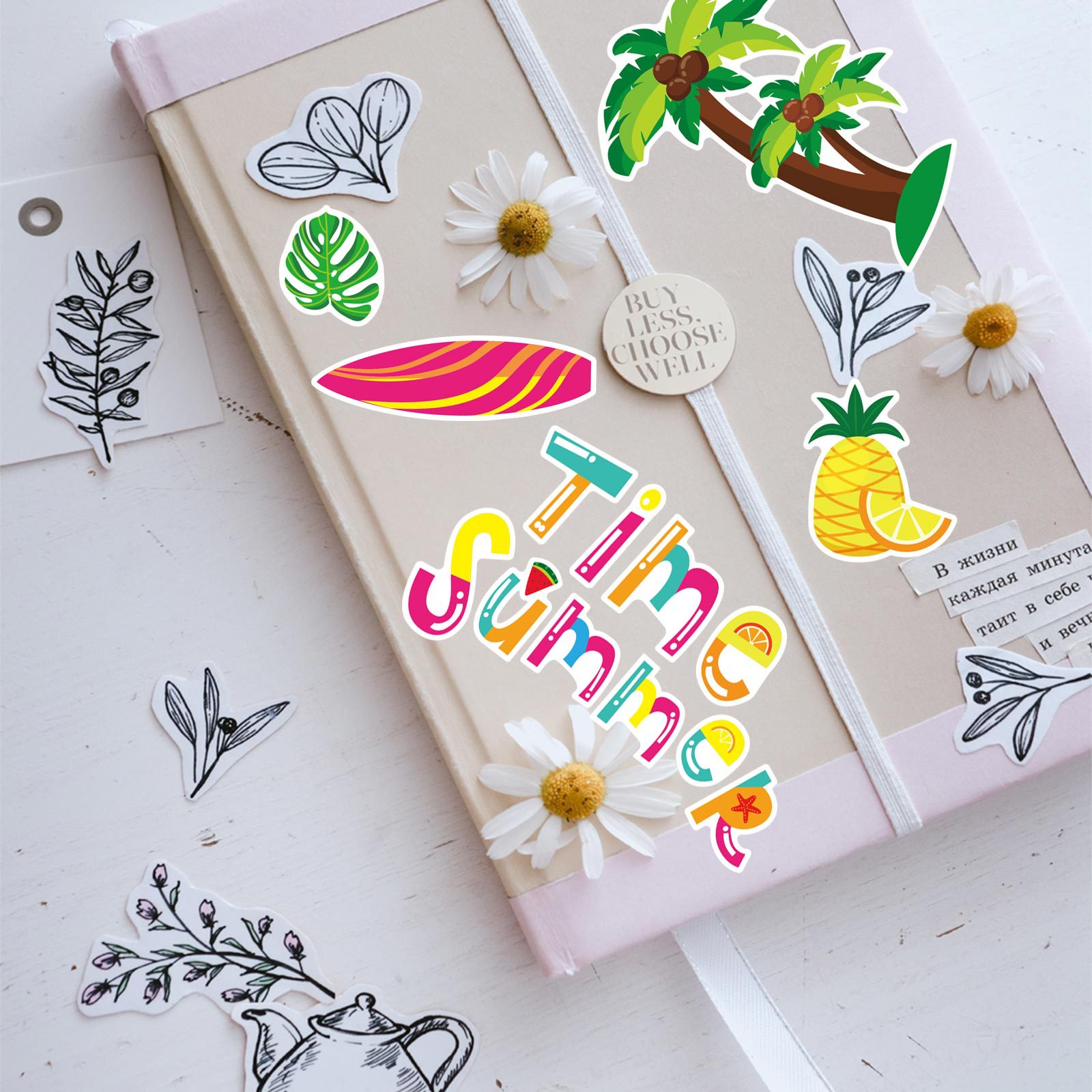 Picture of Supply Children Summer Stickers Hawaii Tropical Beach Label Decal
