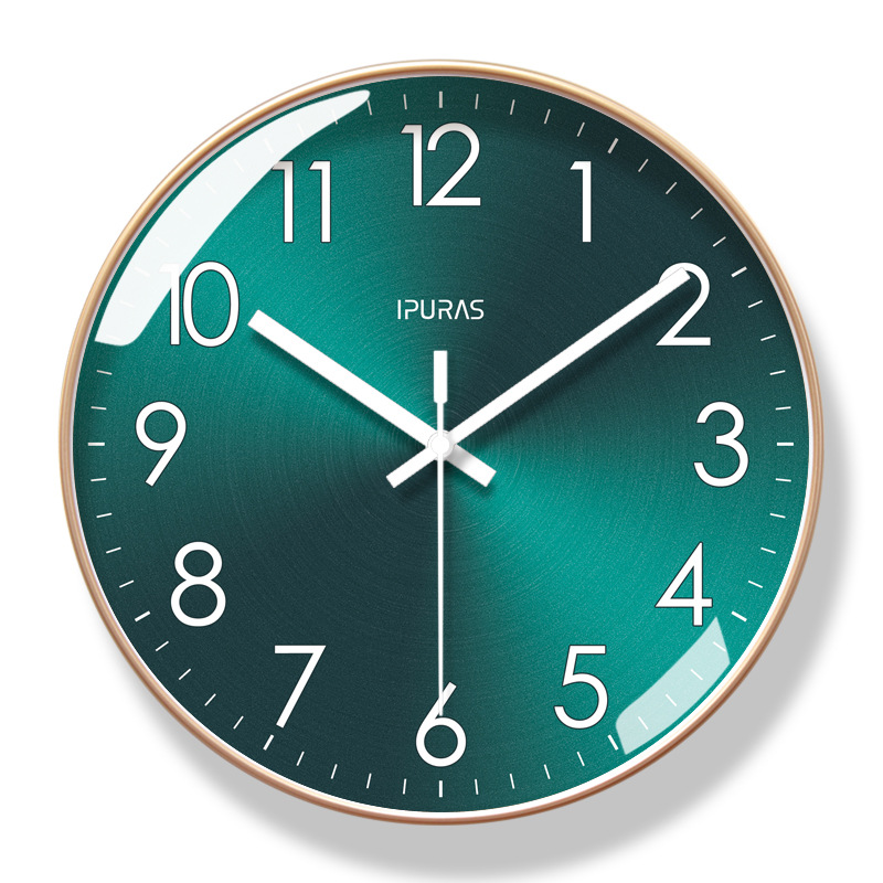 Picture of Ipla 6828 Wall Clock Living Room Clock Simple Nordic Fashion Home Clock Wall Watch Silent Seconds Sweeping Quartz Clock