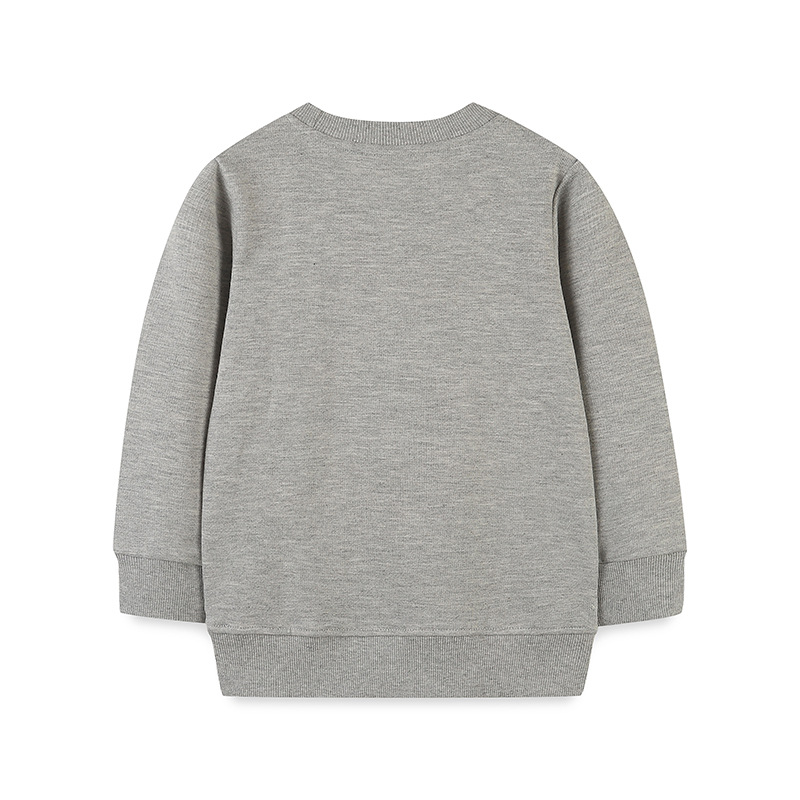 Picture of European and American style children's clothing top autumn new girls long sleeve sweater cartoon round neck children's base shirt