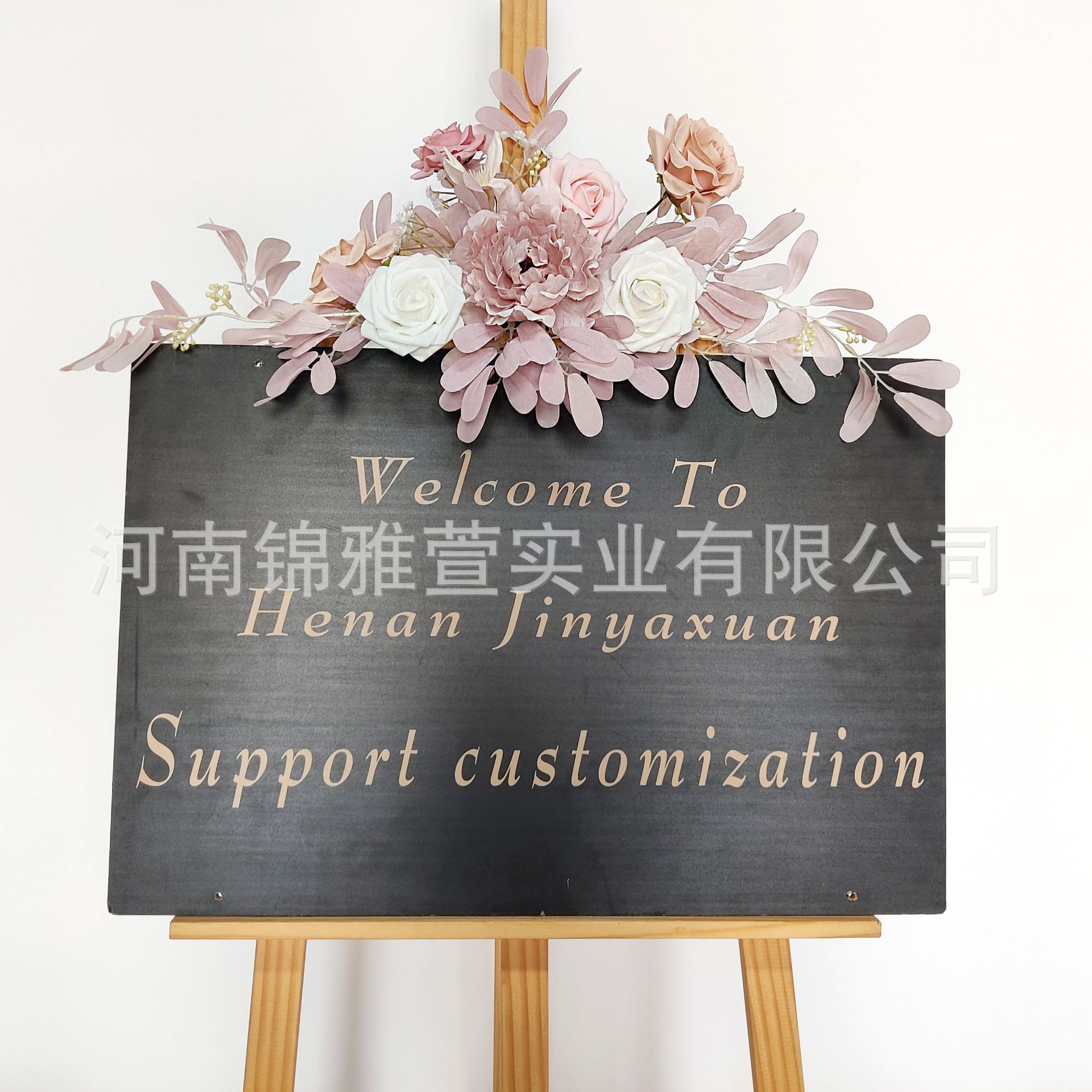Picture of Cross-border Amazon artificial arch simulation flower wedding tag flower welcome flower row background decoration manufacturers supply