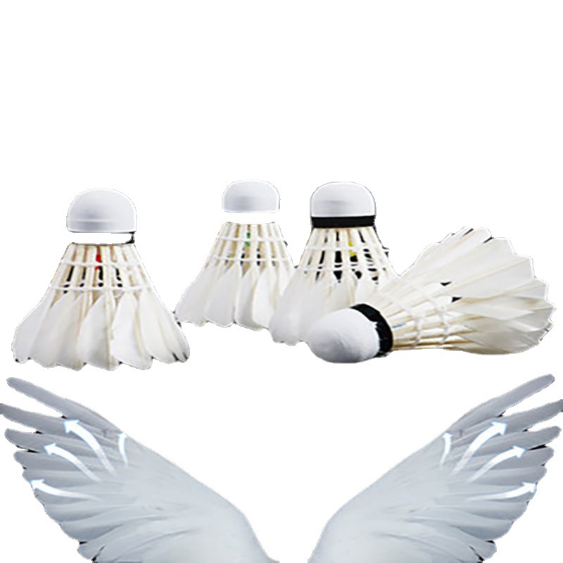 Picture of Luminous Badminton Racket Control Luminous Le Flash Goose Feather Nylon Badminton High Elasticity Resistant Windproof Night Use