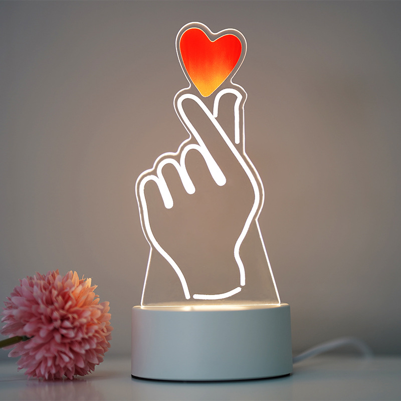 Picture of Creative atmosphere lamp fantasy luminous cartoon LED night light children's gift 3D table lamp bedside lamp logo