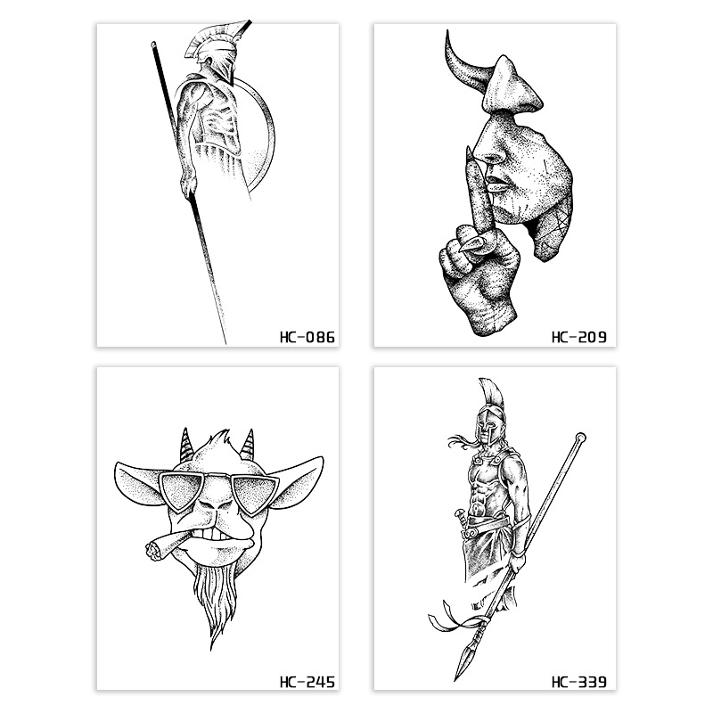 Picture of European and American Flower Arm Herbaceous Tattoo Sticker Men's Waterproof Women's Long-lasting Arm Advanced Sense Simulation Tattoo Semi-permanent Scar Covering