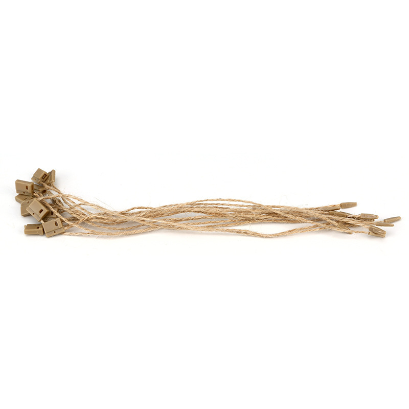 Factory straight hair bullet cotton thread hanging grain clothing tag rope female buckle hemp rope twine accessories tag rope thread
