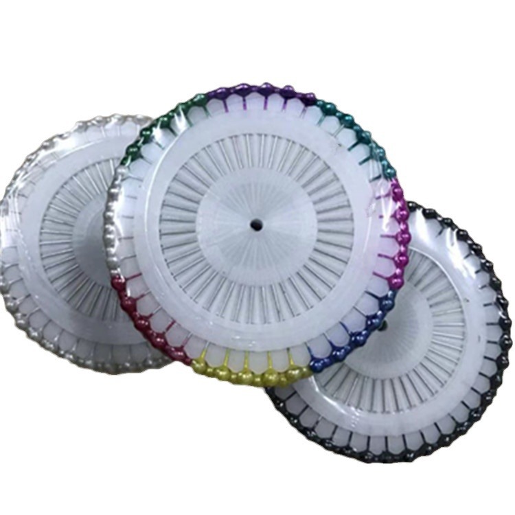 Picture of Factory Direct Sales Colorful White Positioning Bead Needles Pearl Pins Handmade Needles Jewelry Fixed Pins Pearlescent Needles