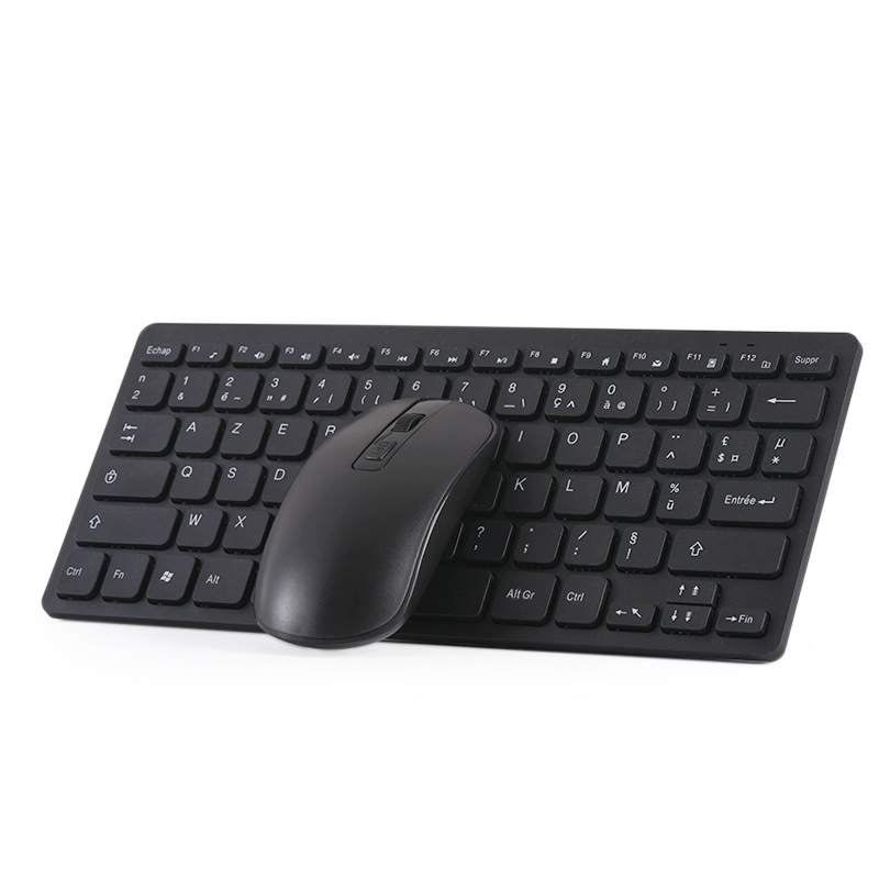 Picture of French keyboard French wireless keyboard laptop desktop computer French learning wireless keyboard mouse