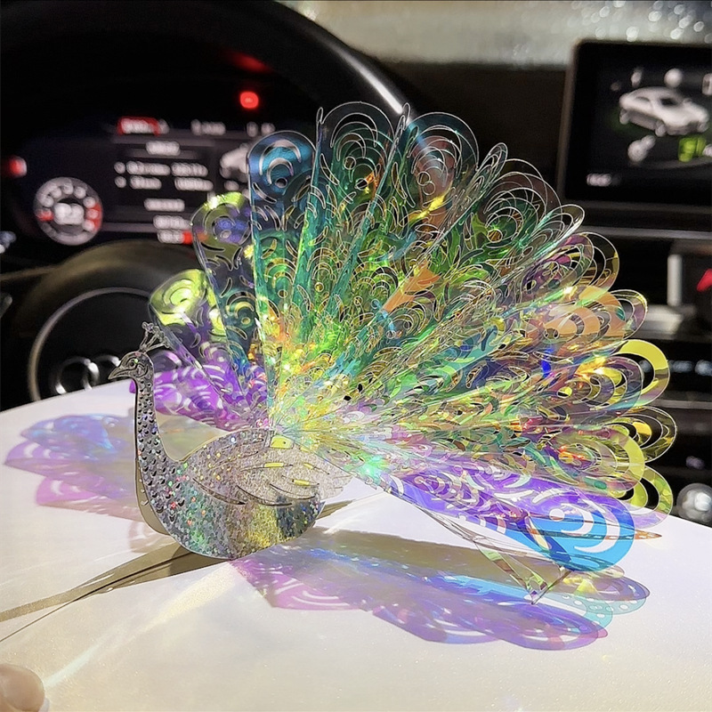 Sparkling Dream Peacock New Christmas Card Personalized Creative Three-dimensional New Year Birthday Blessing Card