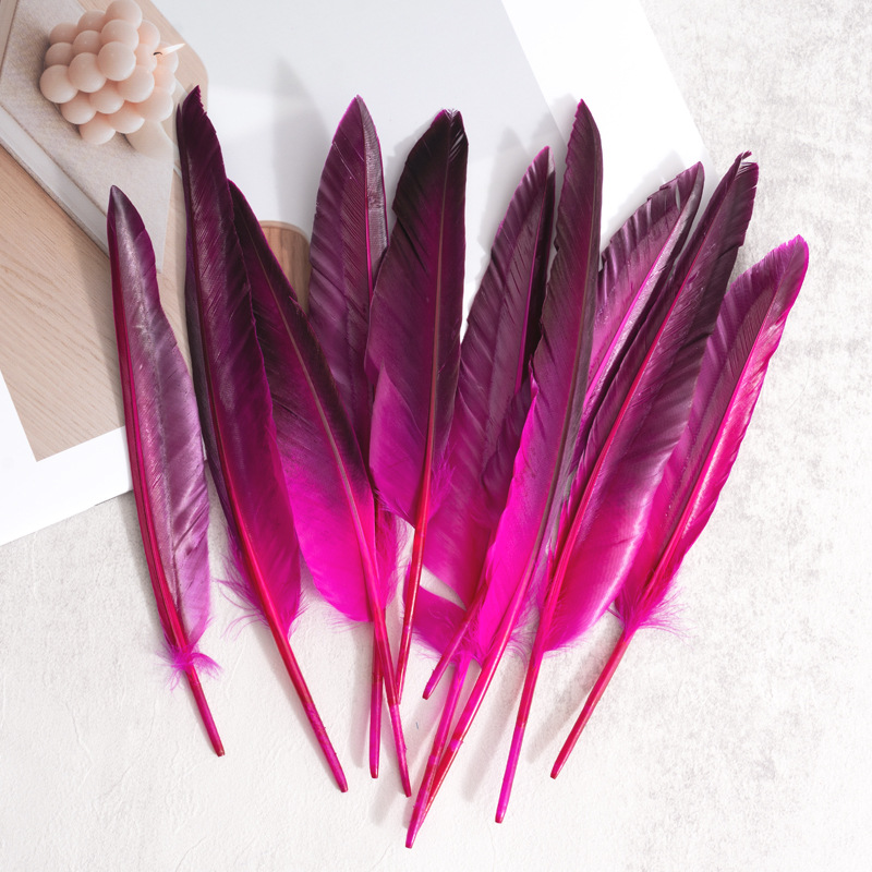 Picture of Feather Factory Wholesale Colorfulful Duck Feathers Hard Real Duck Feather Feather Pen Devil Wings DIY Handmade Materials