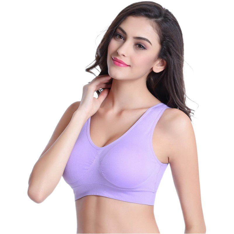 Cross-border Sports Underwear plus size Bra Thin Breathable Beautiful Back Yoga Vest Bra Detachable Bra Pad