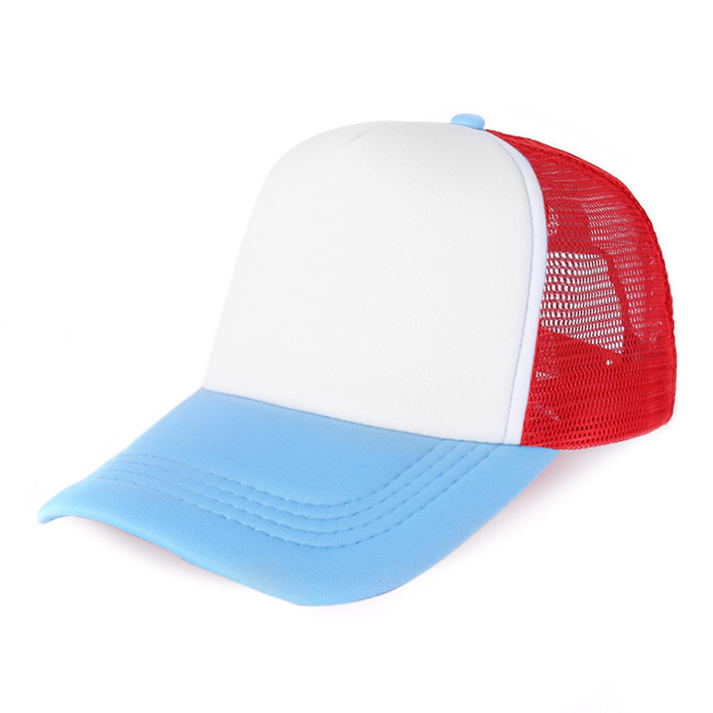 Picture of Sponge net cap printed logo blank advertising cap factory wholesale travel hat parent-child cap embroidered baseball cap