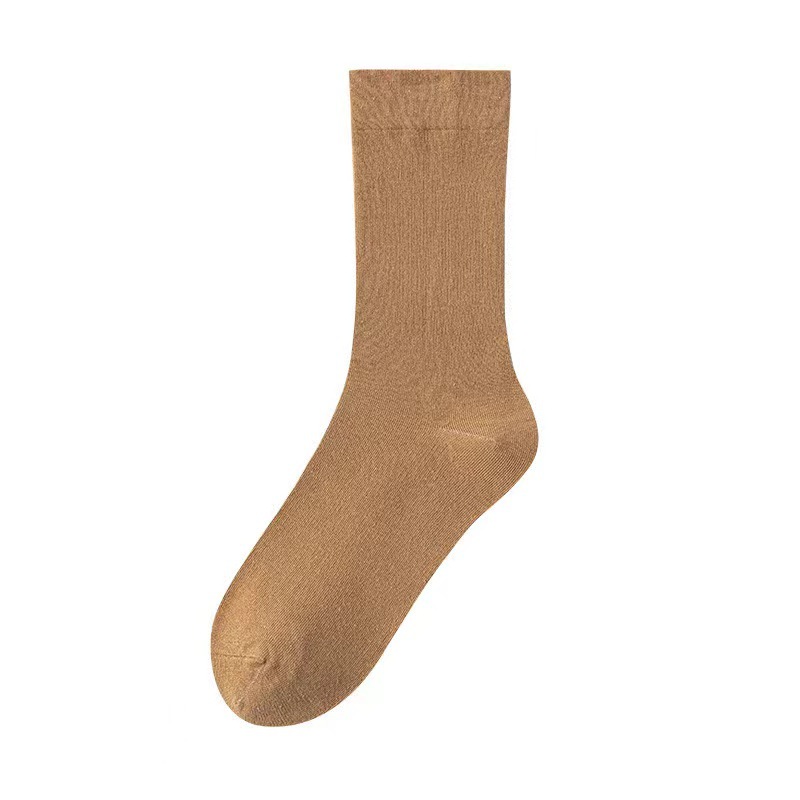 Picture of Mid-Calf Socks for Women, Spring and Autumn Solid Color Slouch Socks, Versatile Maternity Socks, Casual Long Socks, Zhuji Socks Wholesale