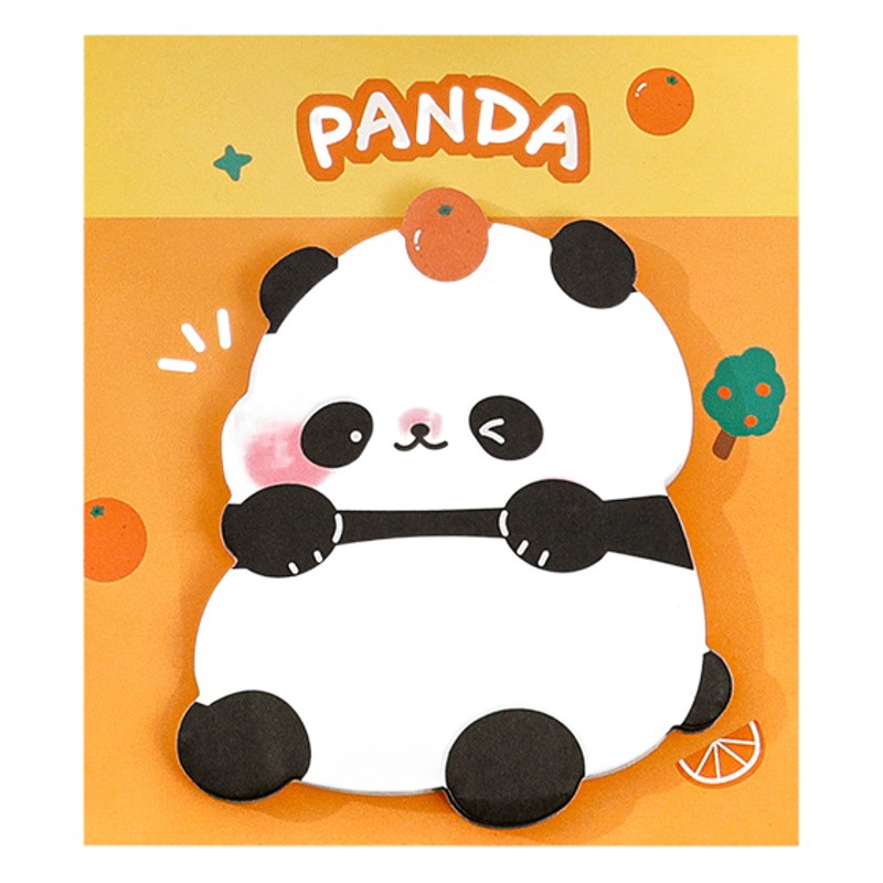 Cartoon Panda Post-It Notes for Students Cute Sticky N Times Message Note Pad Internet Celebrity High-Looking Note Pad