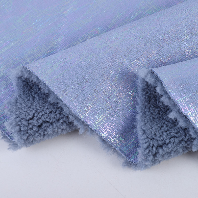 Picture of Local factory sells fur and wool integrated composite fabric lamb fleece autumn and winter coat children's clothing fashion fabric